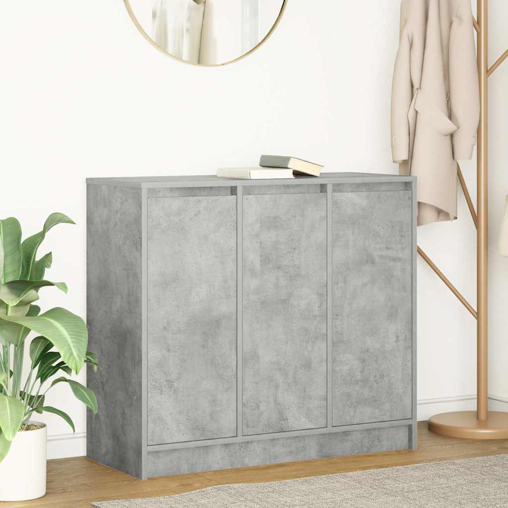Sideboard Concrete Grey 85x34x76 cm Engineered Wood